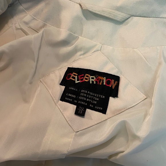 1970s princess coat vintage NAVY + BEIGE TRENCHCOAT fit flare full skirt jacket - Picture 2 of 10